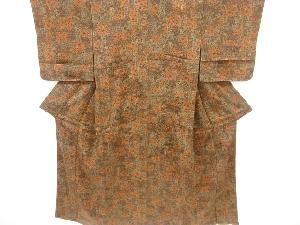 未使用品　花更紗模様小紋着物